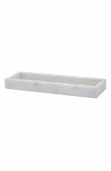 A & B Home White Marble Box