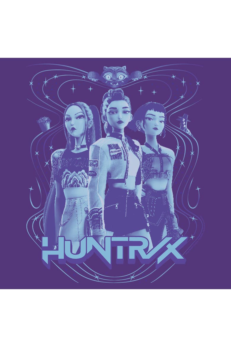 Men's KPop Demon Hunters Huntrix Honmoon  Graphic T-Shirt, Alternate, color, Purple