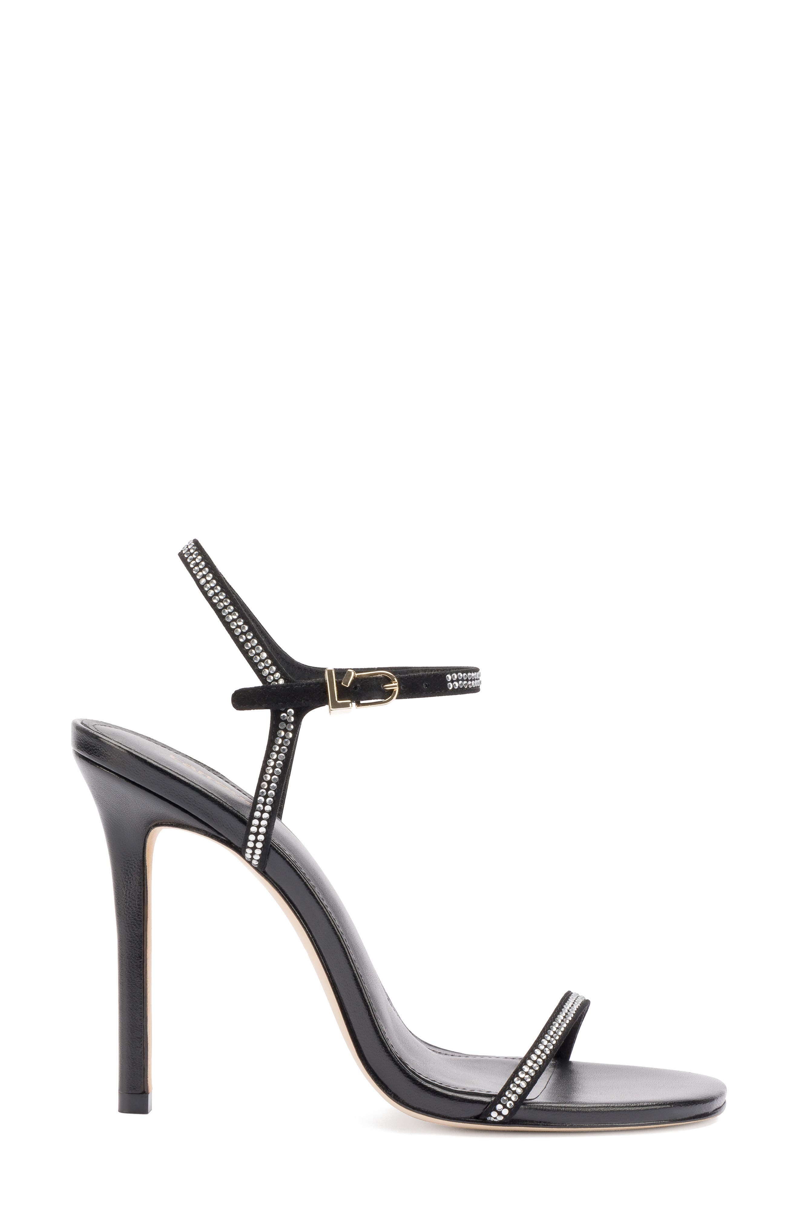 Larroudé Metallic Stiletto Sandal, Alternate, color, 