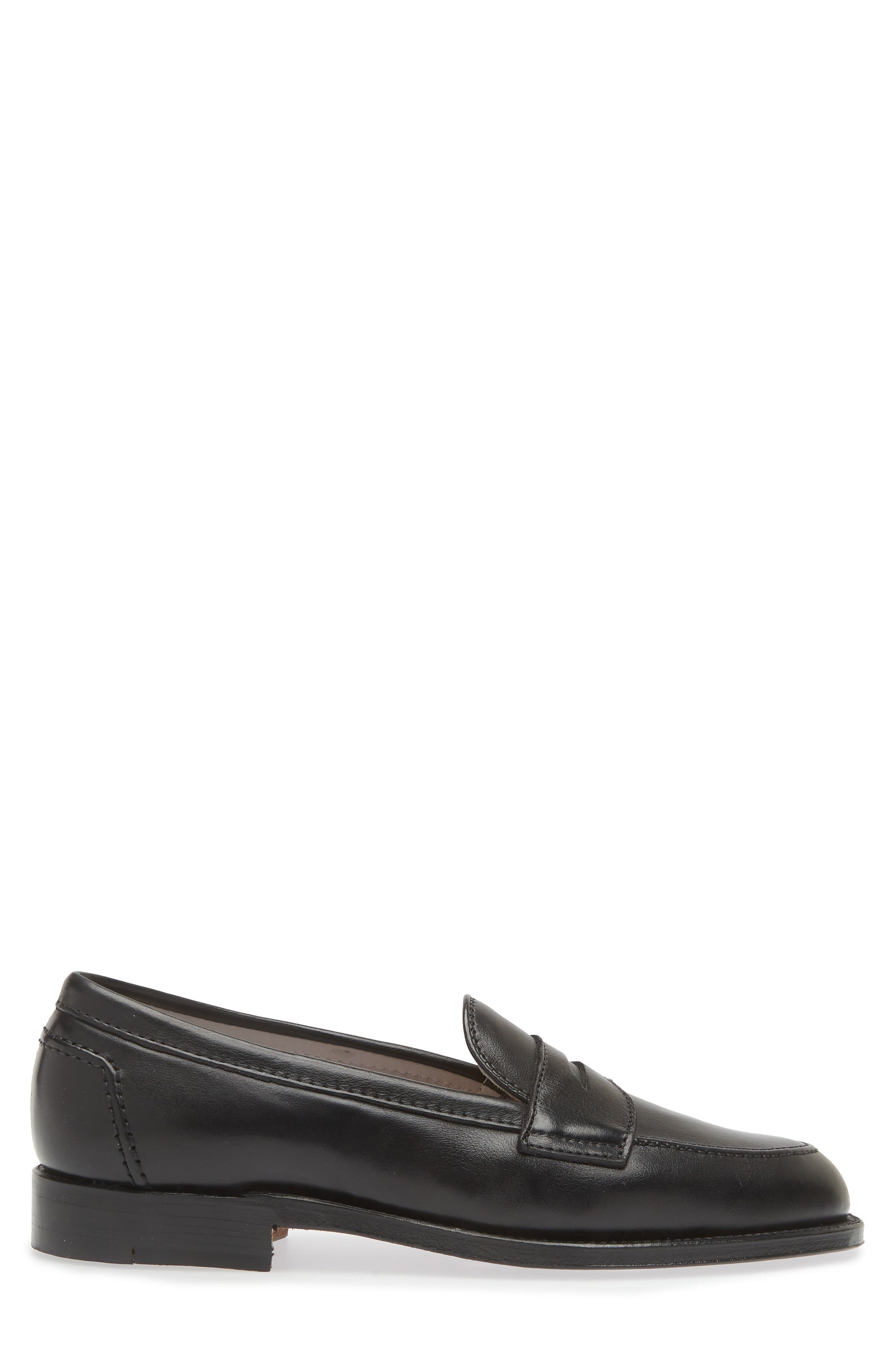 Alden Penny Loafer, Alternate, color, Black Soft Calf