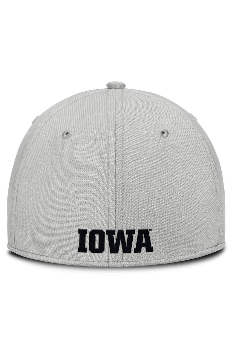 Nike Men's Nike  Gray Iowa Hawkeyes Rise Practice Performance Adjustable Hat, Alternate, color, 