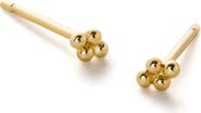 Ana Luisa Gold Stud Earrings - Gold Bead Studs