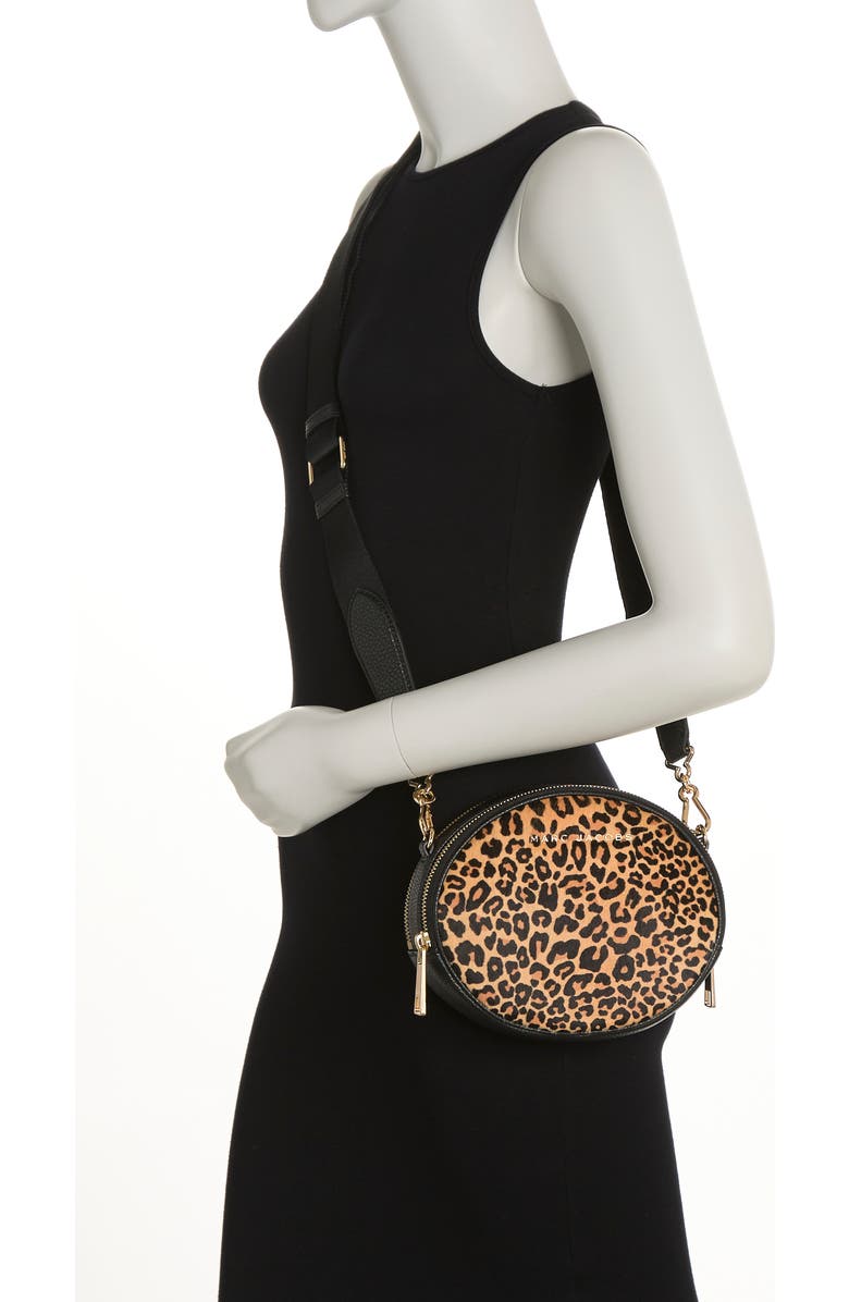 Marc Jacobs Animal Print Leather Crossbody Bag, Alternate, color, Leopard