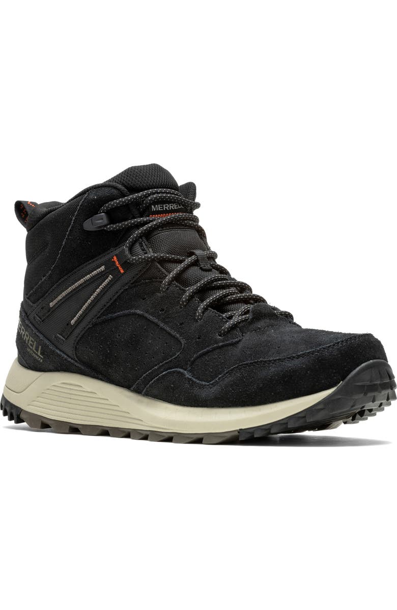 Merrell Wildwood Waterproof Leather Sneaker, Main, color,