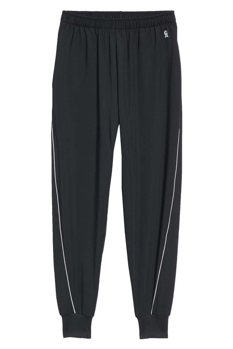 Piped Jogger Pants, Alternate, color, BLACK001