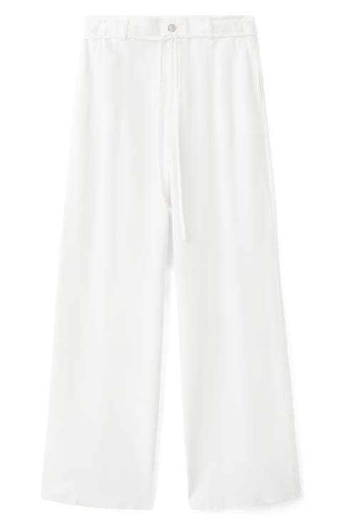 Drawstring Straight Leg Pants