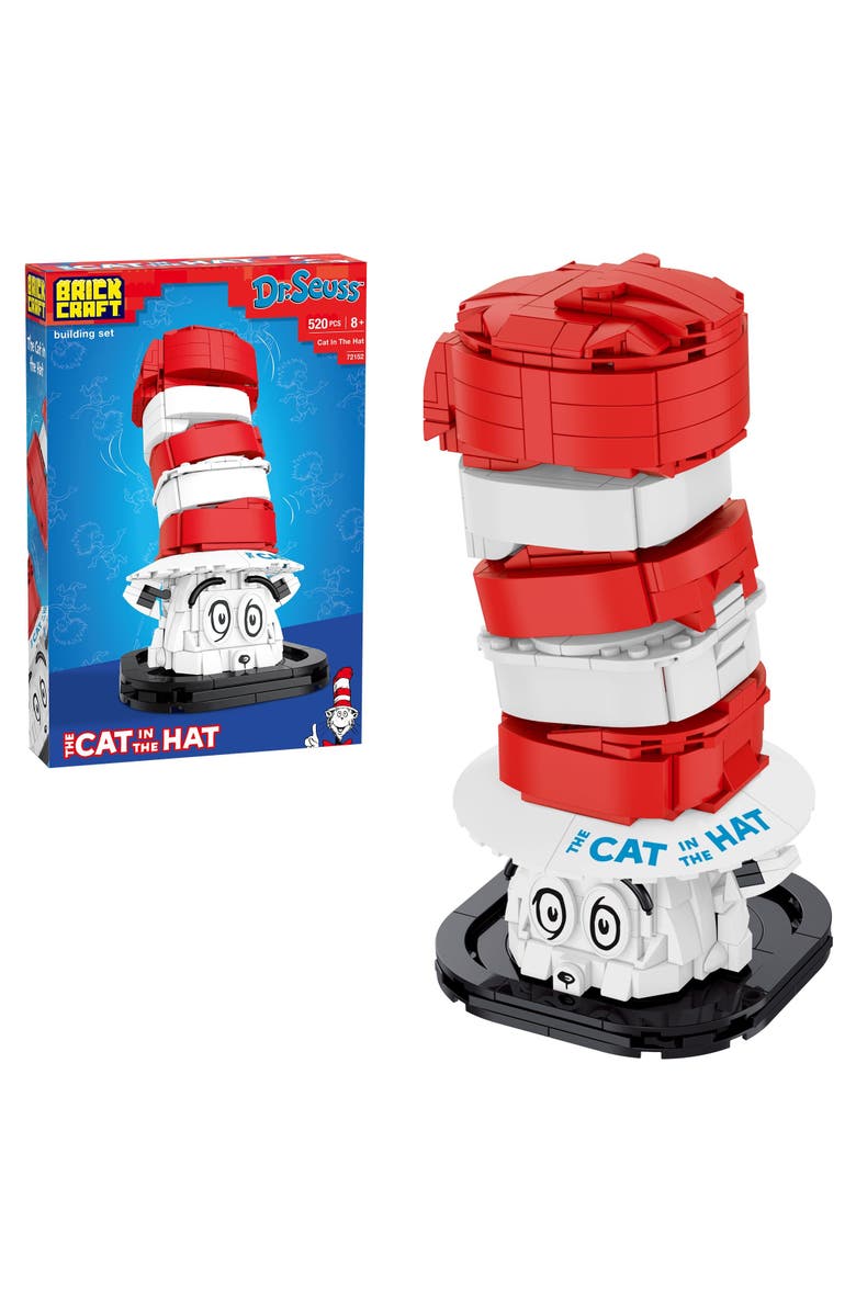 Brickcraft Dr. Seuss Cat In The Hat Building Set, Main, color, Red