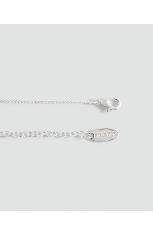 Mango X Kaia Gerber Metallic Pendant Necklace In Silver