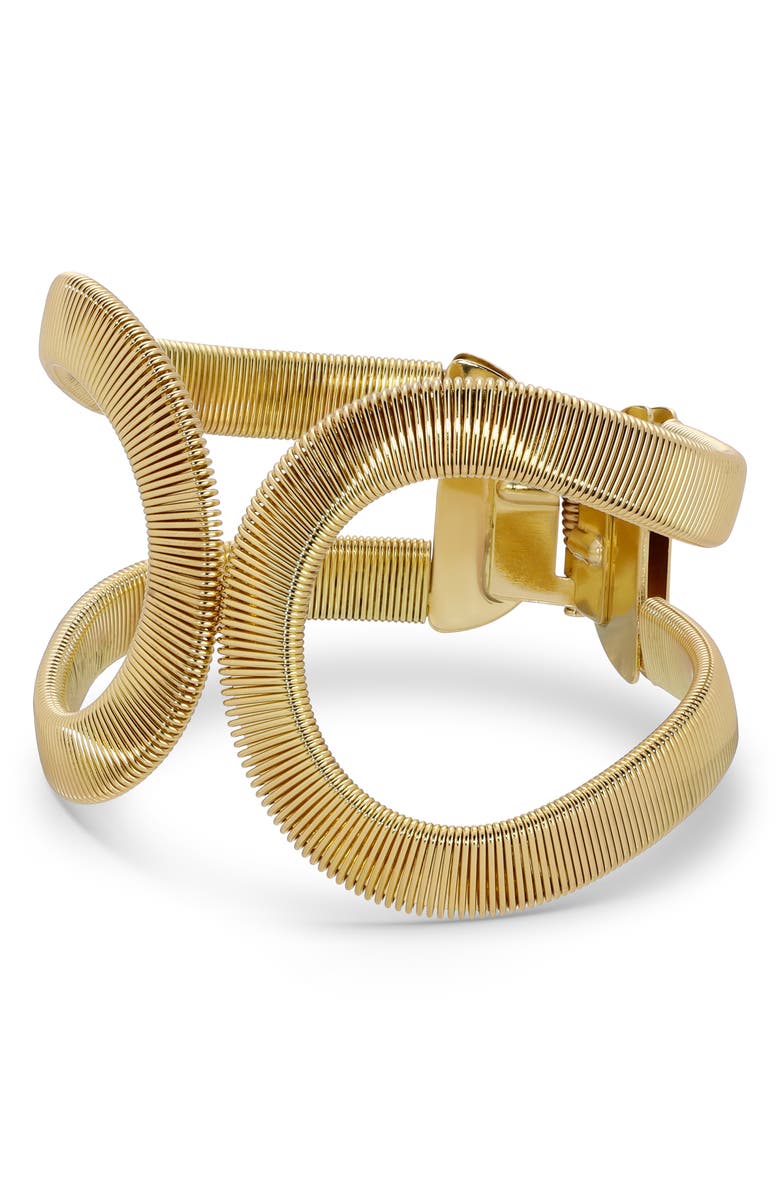 EYE CANDY LOS ANGELES Sierra Cuff Bracelet, Main, color, Gold
