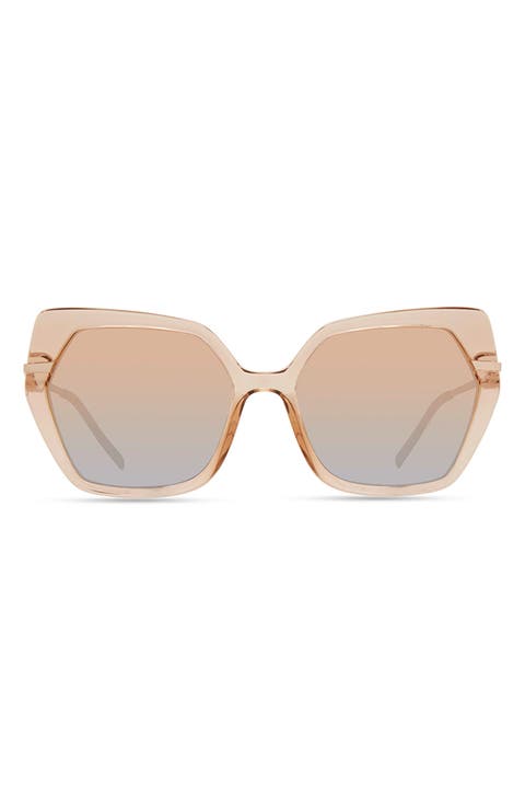 Indra 56mm Butterfly Sunglasses