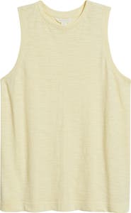 Caslon® Sleeveless Cotton Blend Crewneck T-Shirt