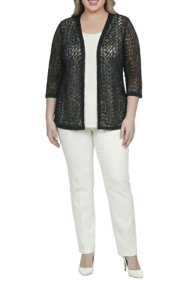 Standards & Practices Lace Open Front Cardigan, Alternate, color,