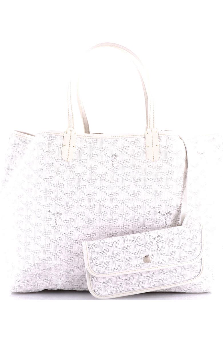 Pre-Owned Goyard Saint Louis Tote Coated Canvas PM, Alternate, color, White