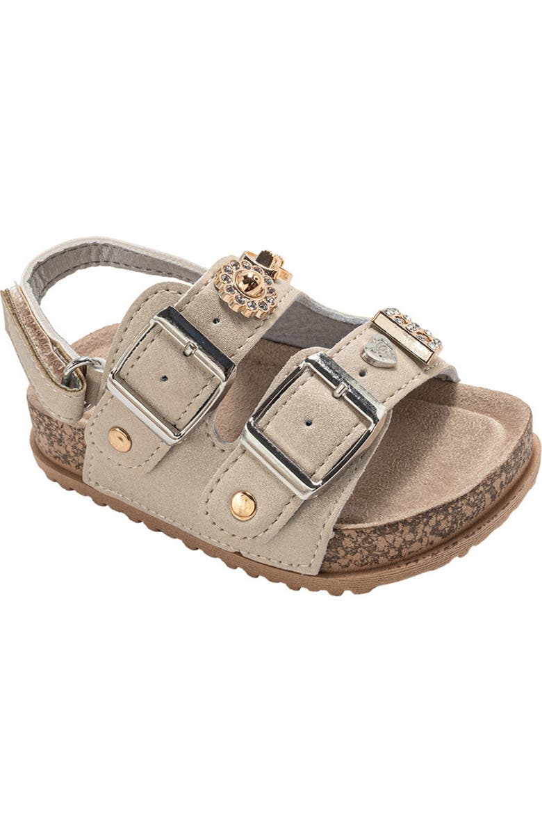 bebe Poppy Footbed Sandal, Main, color, Tan