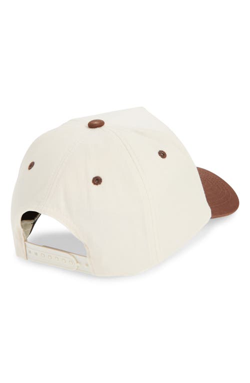 Kenzkustomz Coffee Run Canvas Snapback Baseball Cap In Brown