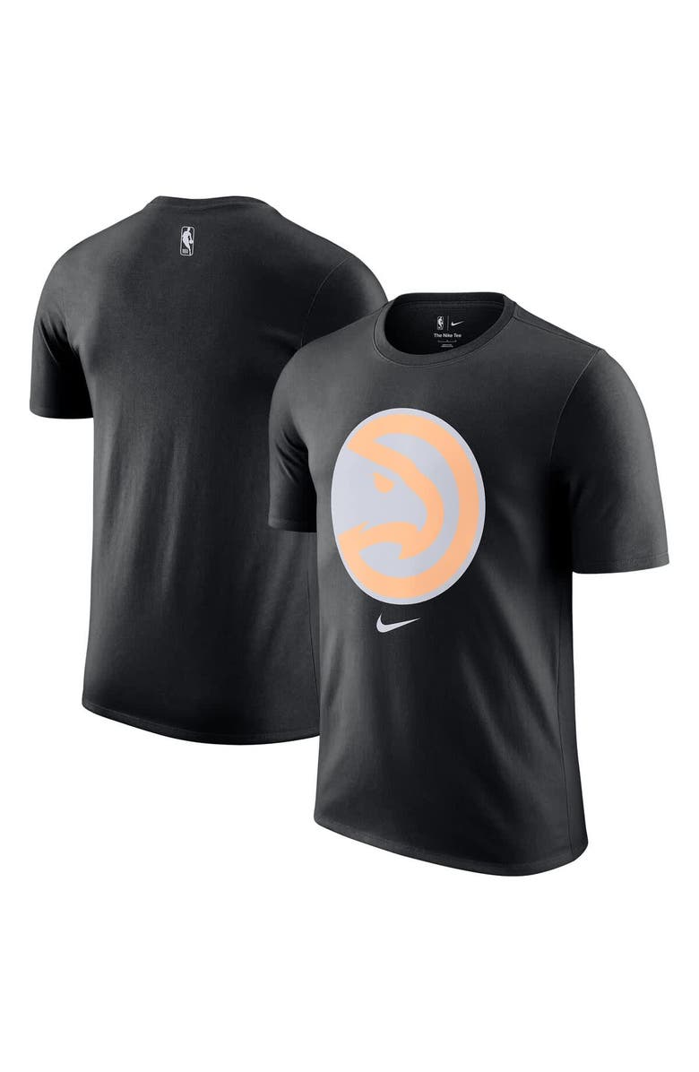 Nike Men's Nike Black Atlanta Hawks 2025/26 City Edition Remix Essential Logo T-Shirt, Main, color, Black
