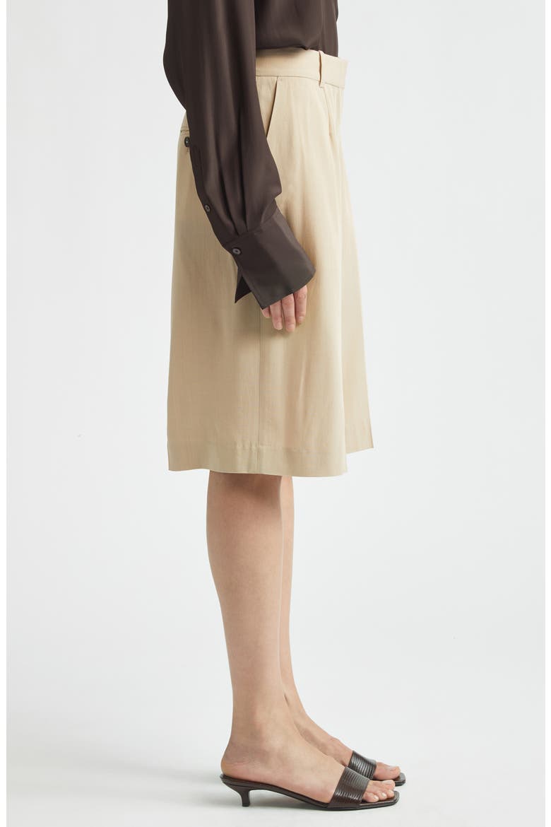 Tailored Wide Leg Shorts, Alternate, color, OVERCAST BEIGE