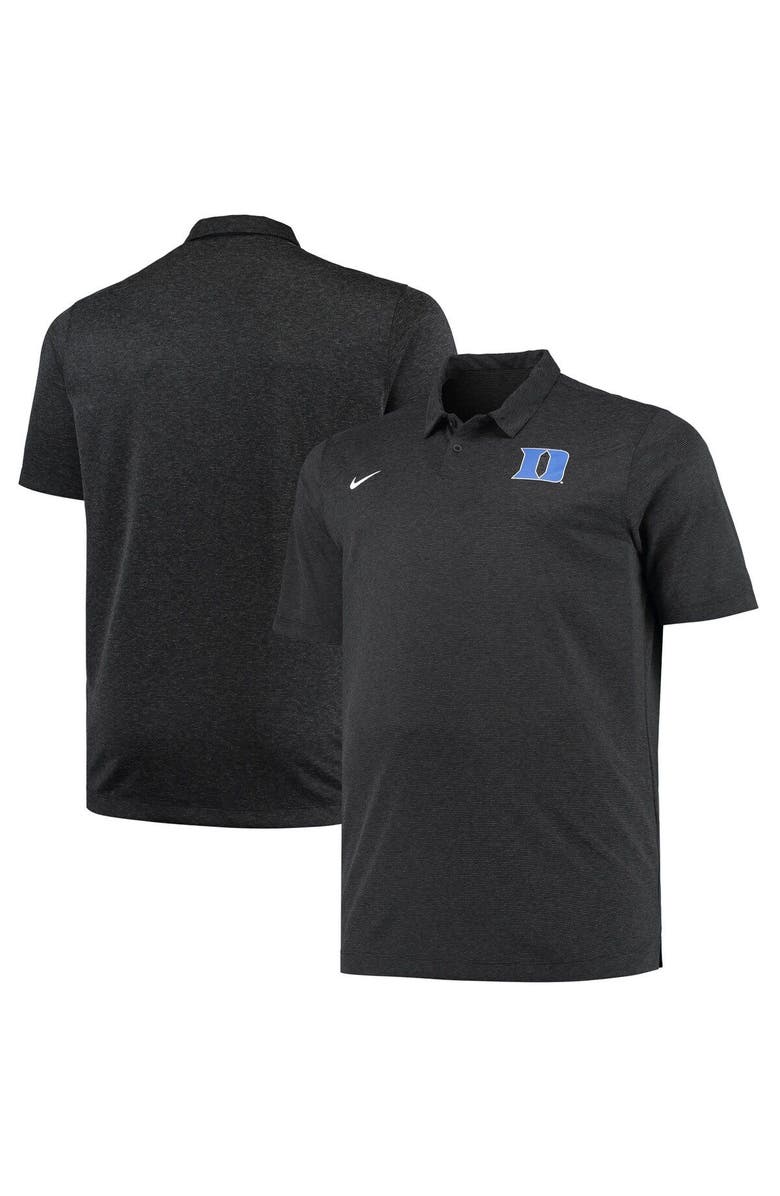 Nike Men's Nike Heathered Black Duke Blue Devils Big & Tall Performance Polo, Main, color, Black