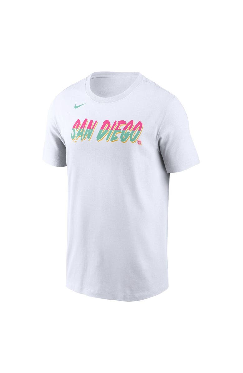 Nike Men's Nike White San Diego Padres City Connect Wordmark T-Shirt, Alternate, color, 