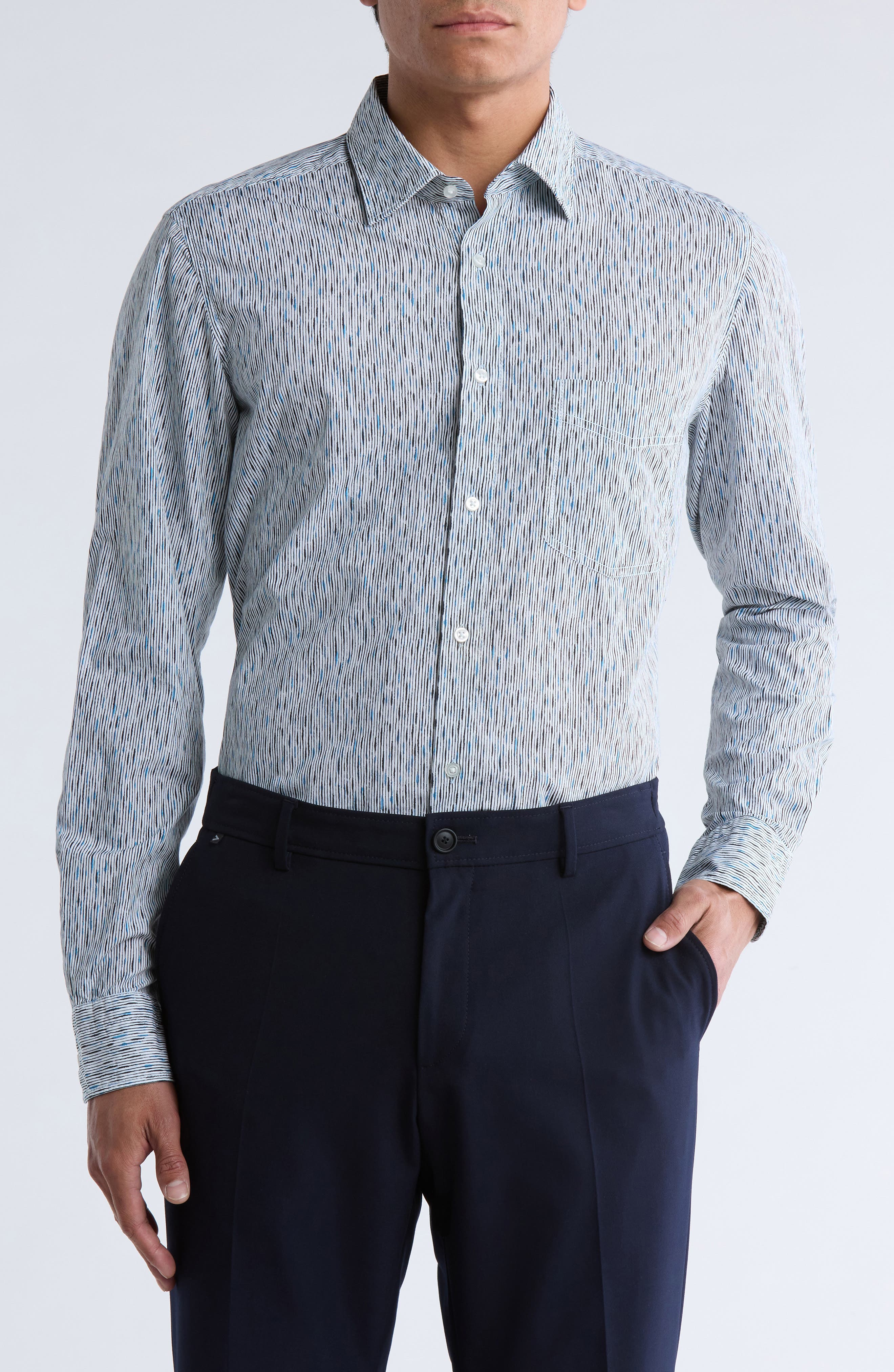 BOSS Remiton Cotton Button-Up Shirt