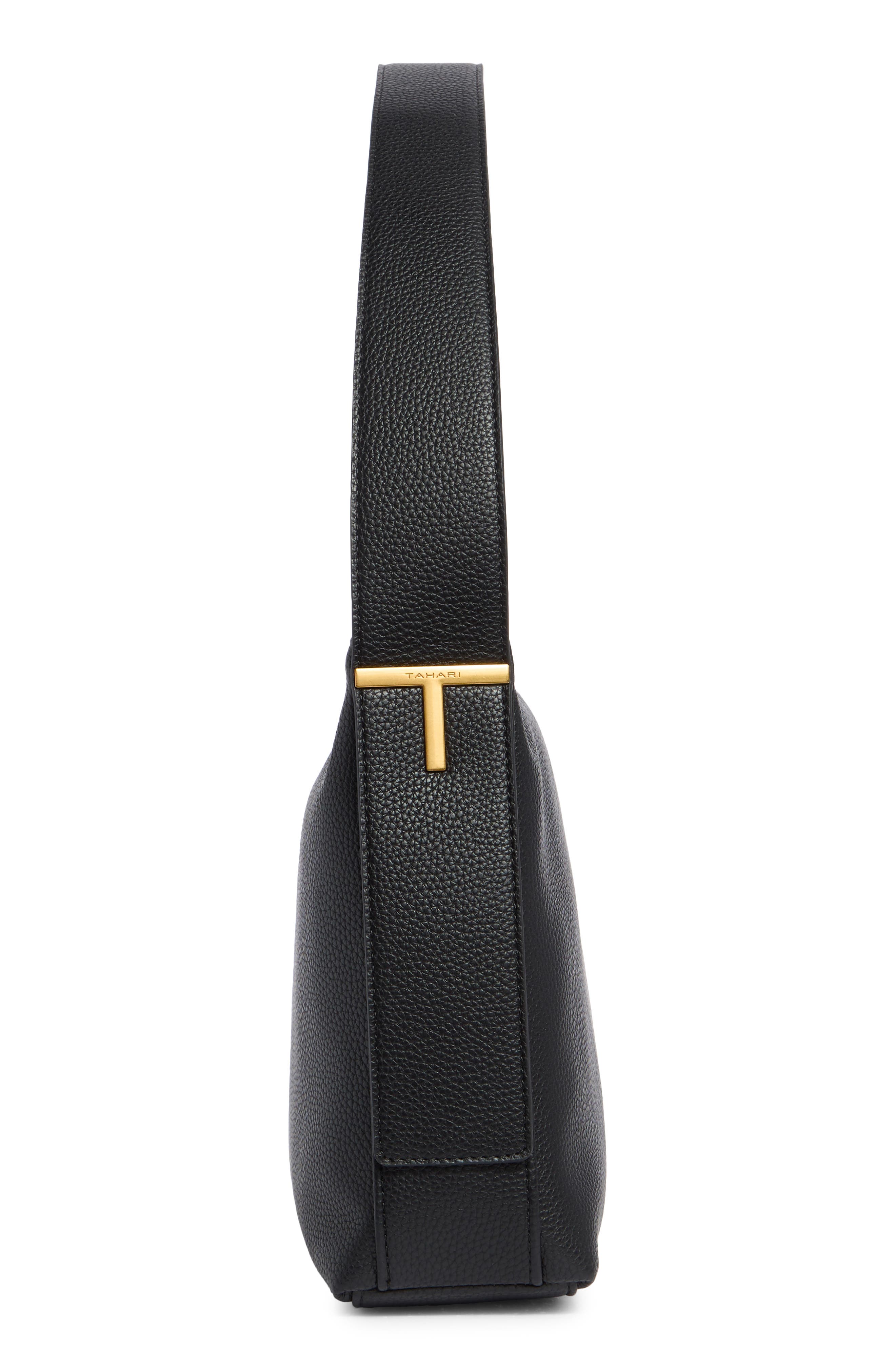 T Tahari Pebble Faux Leather Shoulder Bag, Alternate, color, 
