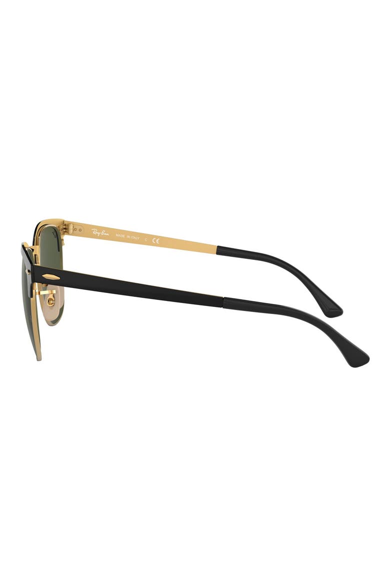 Clubmaster 51mm Sunglasses, Alternate, color, BLACK GOLD