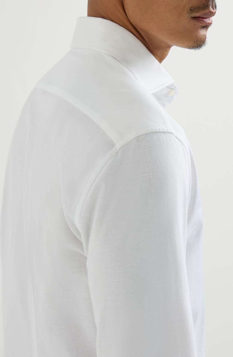 Brunello Cucinelli Piqué shirt, Alternate, color, White