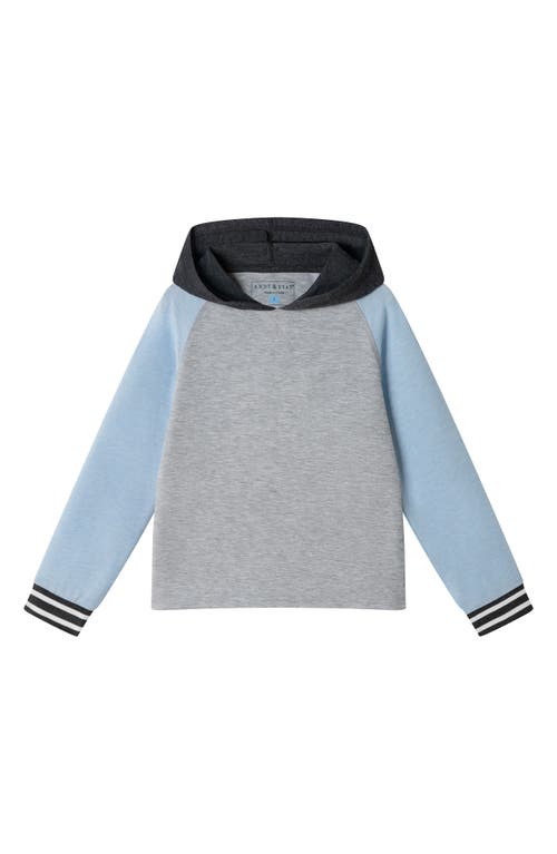 Andy & Evan Kids' Raglan Long Sleeve Hooded T-shirt In Multi