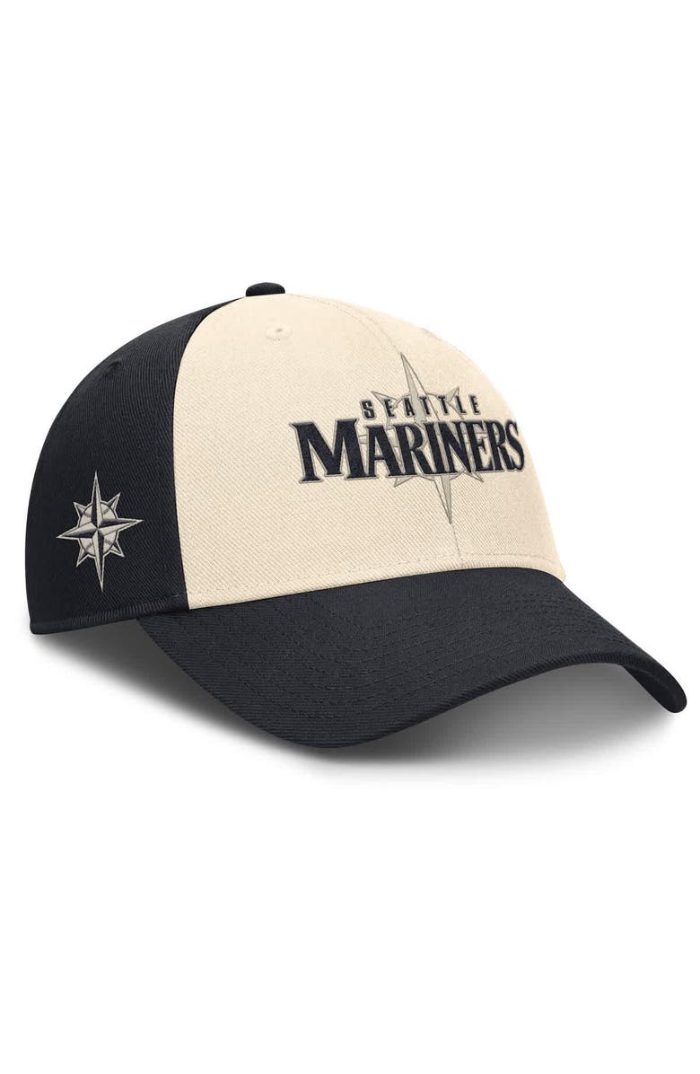 Nike Men's Nike Navy/Natural Seattle Mariners Statement Club Performance Adjustable Hat, Main, color, Navy