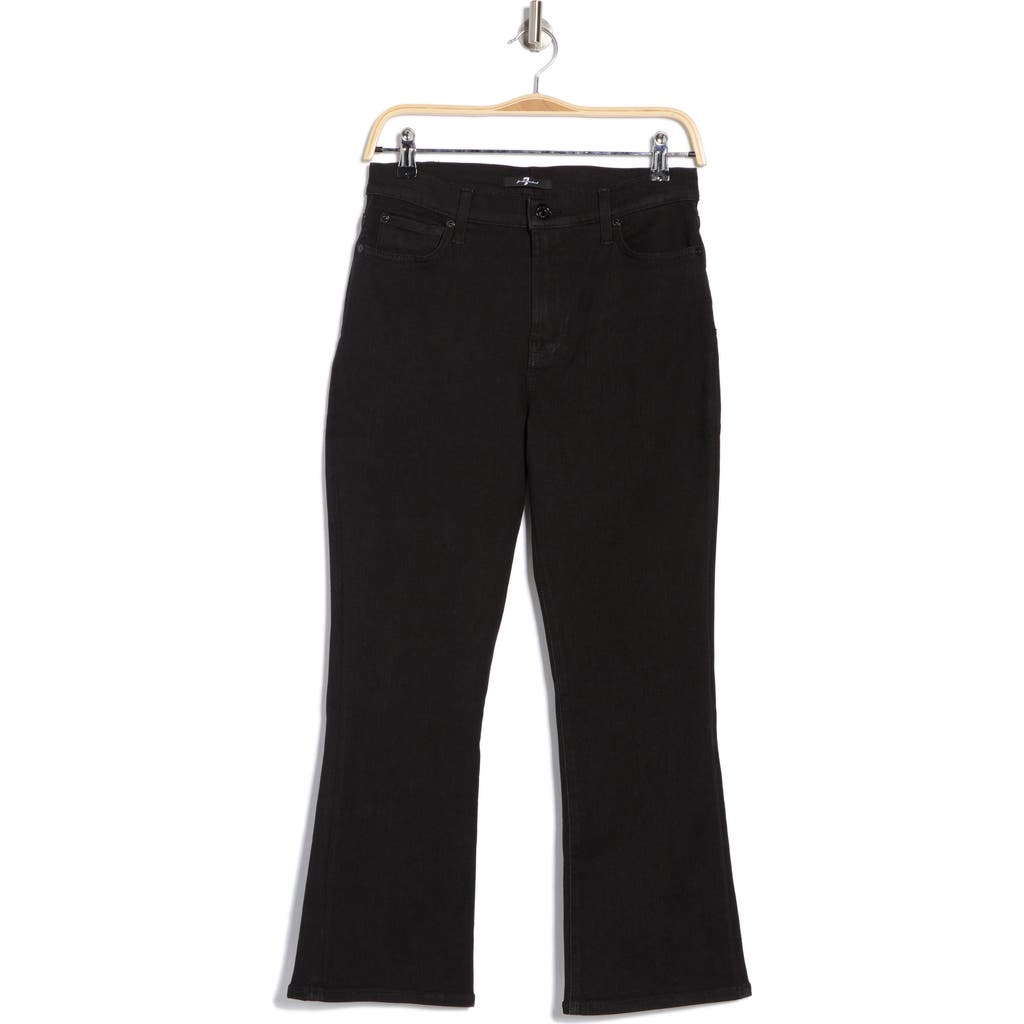 Shop 7 For All Mankind High Waist Slim Kick Jeans In Black