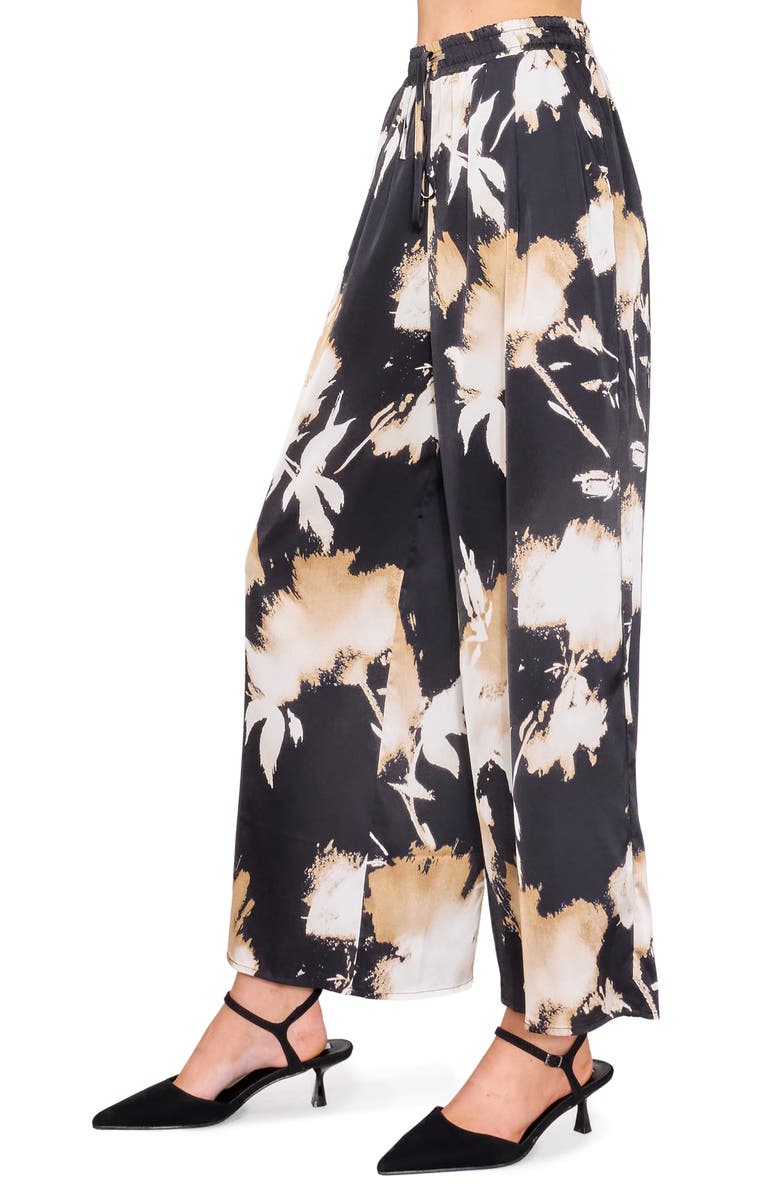 MELLODAY Satin Wide Leg Pants, Alternate, color, 