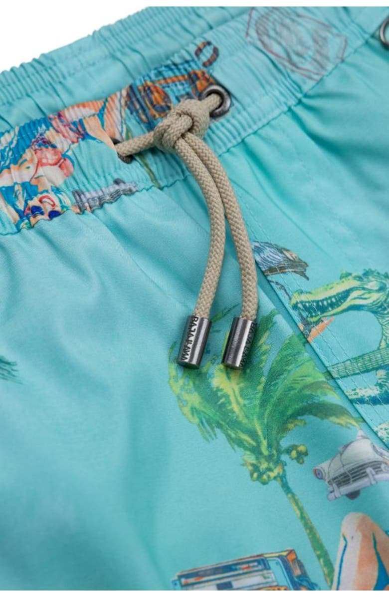 Baja Llama 502s - STRETCH SWIMSUIT, Alternate, color, Green