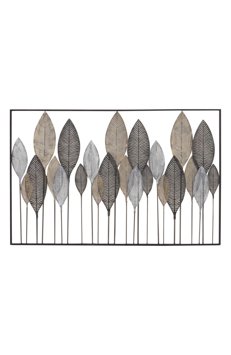 UMA Leaf Wall Decor, Main, color, Brown