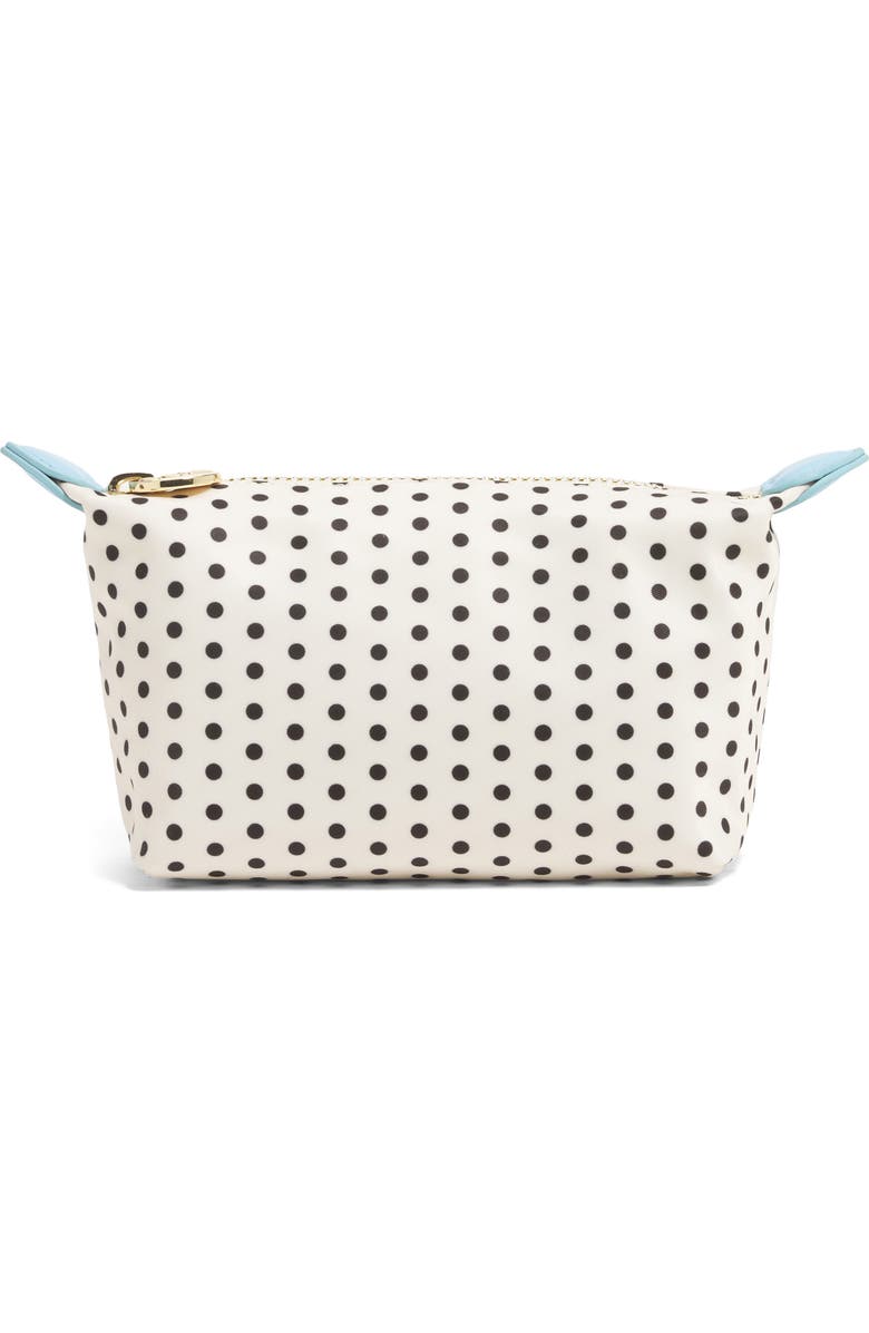 Stoney Clover Lane Nylon Dot Print Pouchette, Main, color, Small Dot Black Base