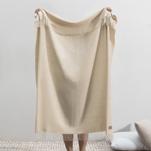Lands Downunder Pinstripe Cashmere Throw In Neutral