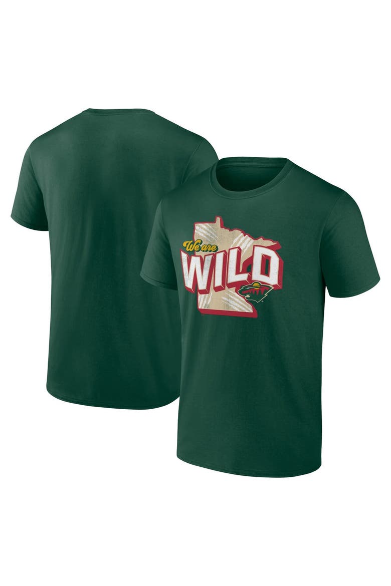 Men's Fanatics Branded Green Minnesota Wild Local T-Shirt, Main, color, Green