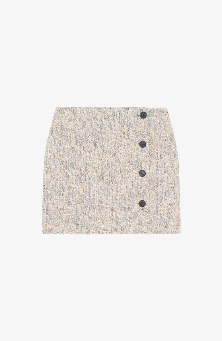 IRO Elixio Mini Skirt, Alternate, color, Beige / White / Black