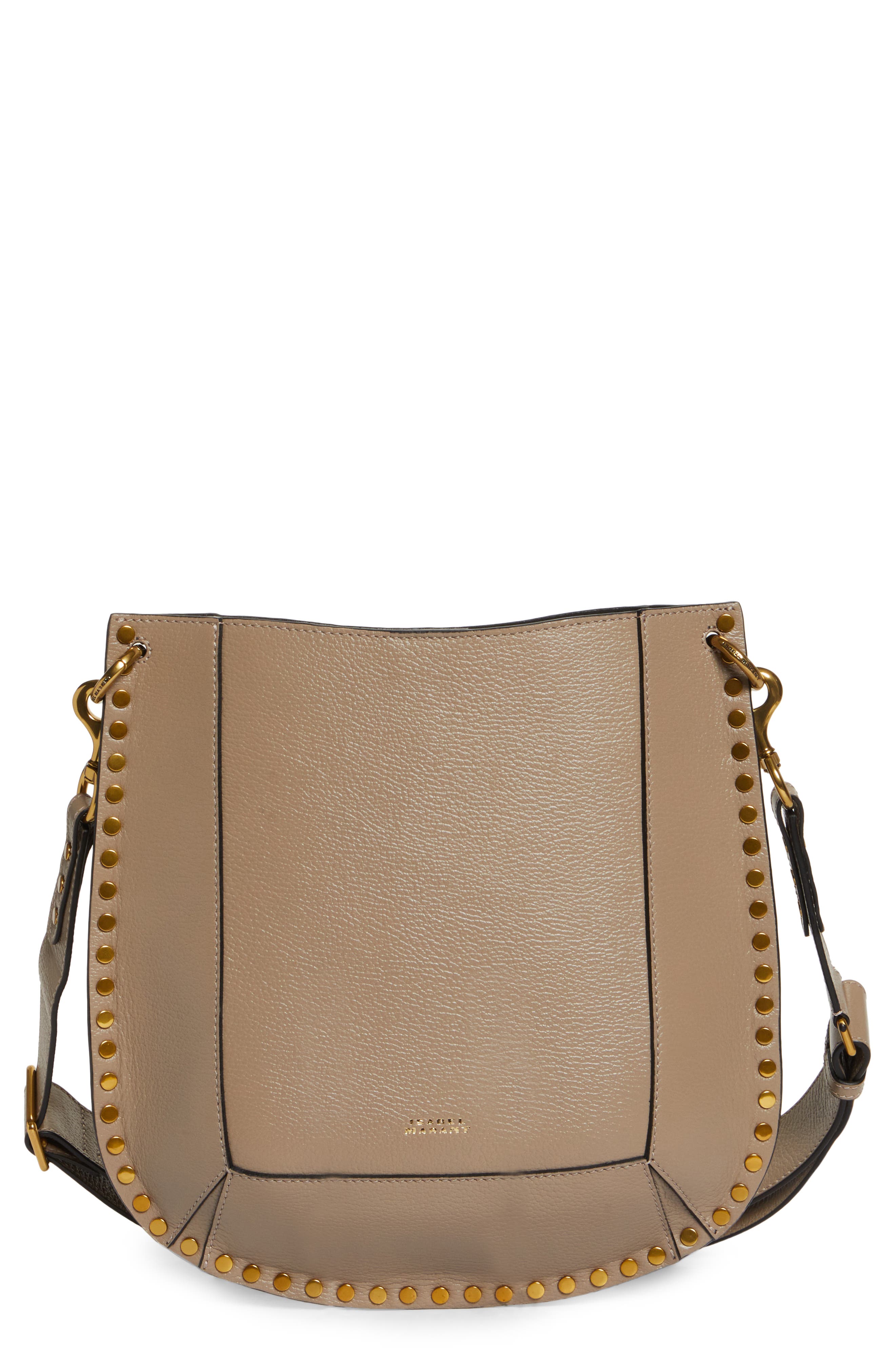 Oskan Leather Shoulder Bag, Main, color, LIGHT BEIGE