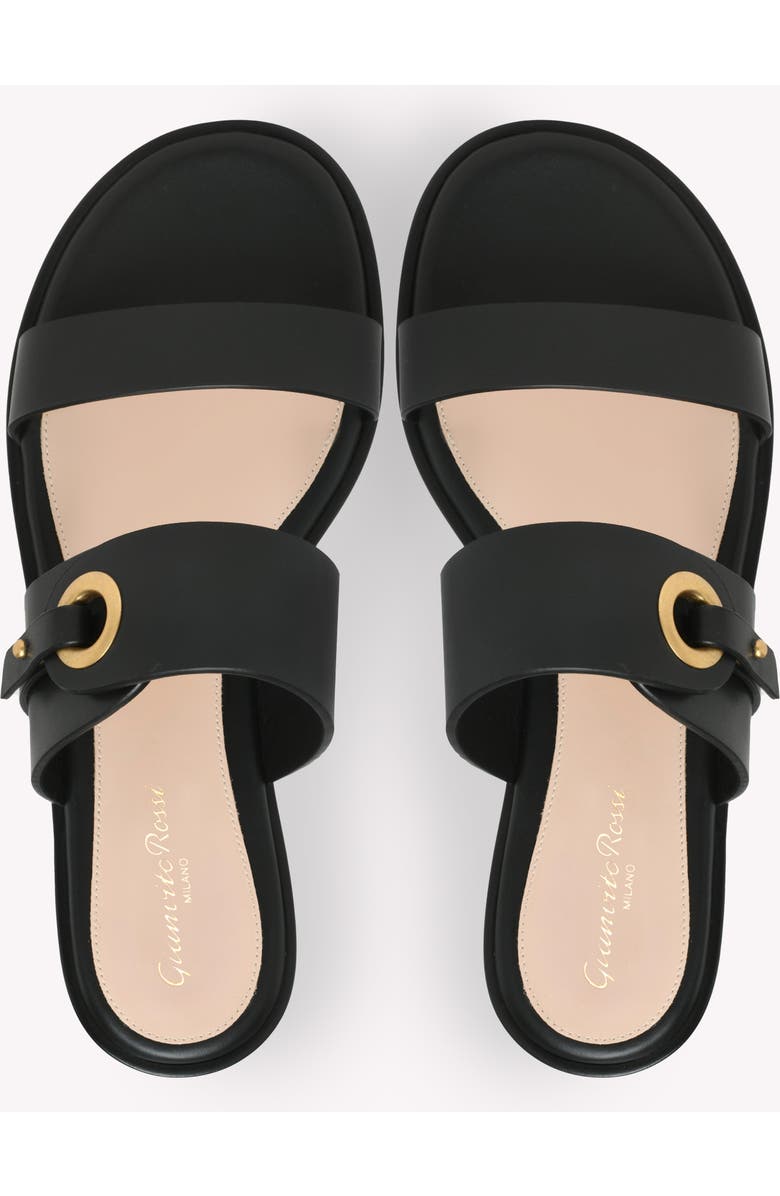 Gianvito Rossi Granada 05 Flat, Alternate, color, Black Calf Leather