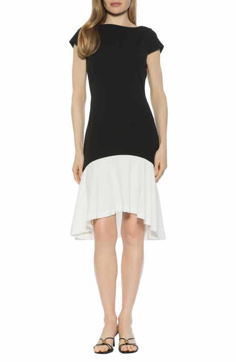 Alexia Admor Renata Cap Sleeve Handkerchief Hem Knit Dress