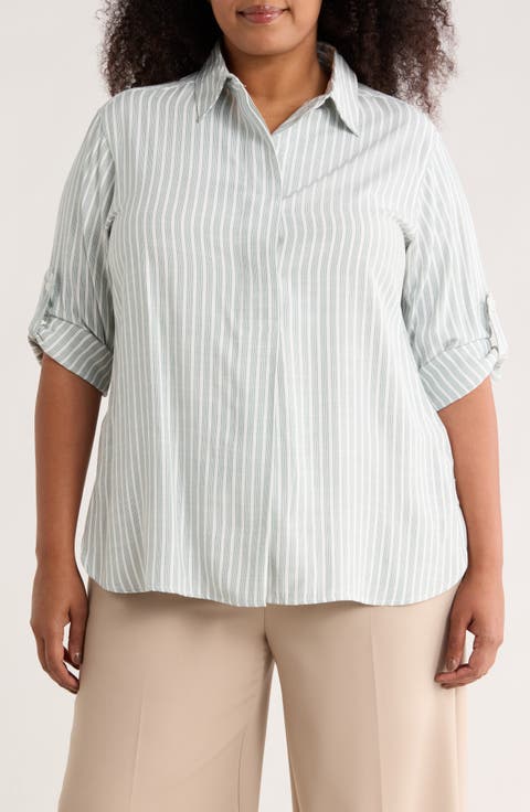 Stripe Popover Tunic