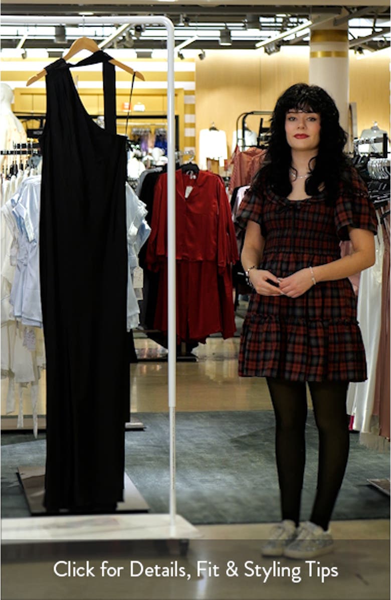 The Avery One-Shoulder Satin Gown, sales video thumbnail