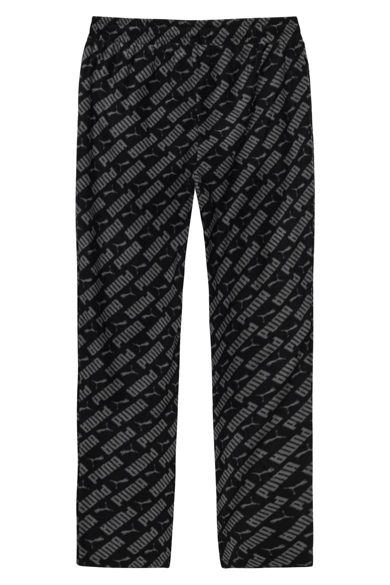 Microfleece Lounge Pants, Main, color, BLACK