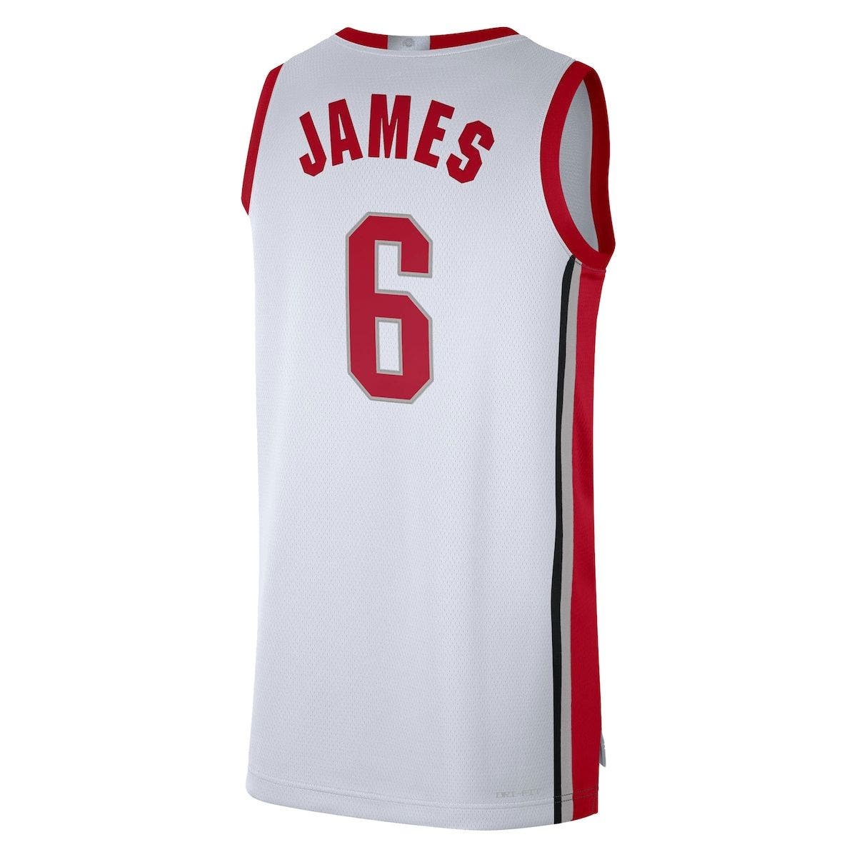 lebron james white hot jersey
