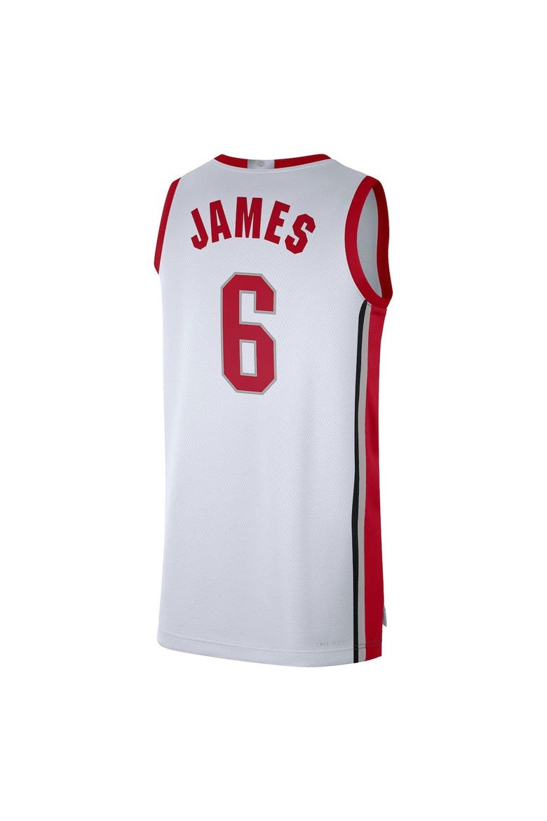 Men's Nike LeBron James White Ohio State Buckeyes Limited Basketball Jersey, Alternate, color, White
