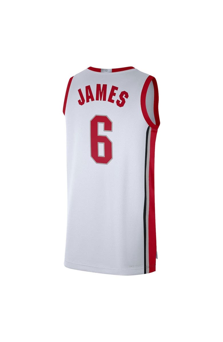 Nike Men's Nike LeBron James White Ohio State Buckeyes Limited Basketball Jersey, Alternate, color, White