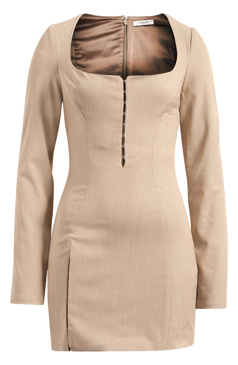 Mistress Rocks Long Sleeve Cocktail Minidress, Alternate, color, 