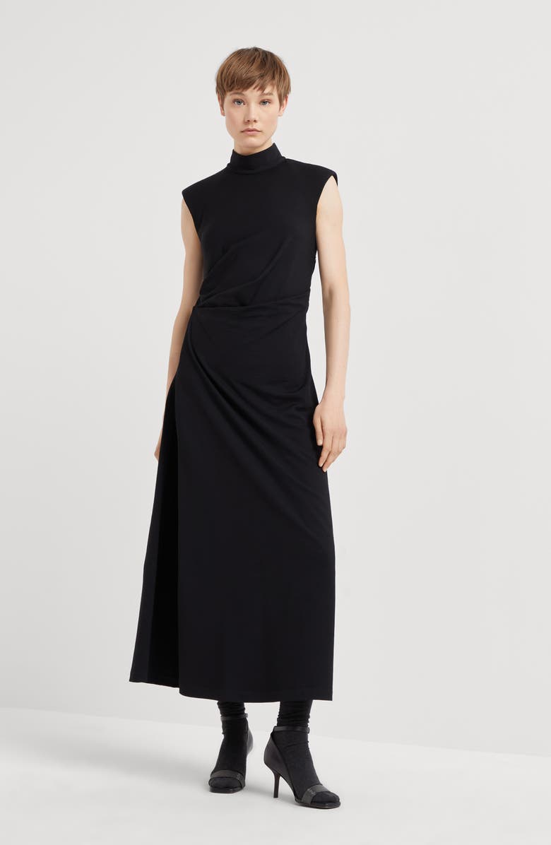 Brunello Cucinelli Virgin wool jersey dress, Alternate, color,