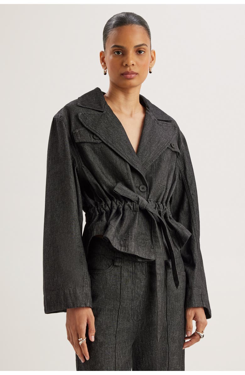Merlette Milton Jacket, Main, color, Black Wash