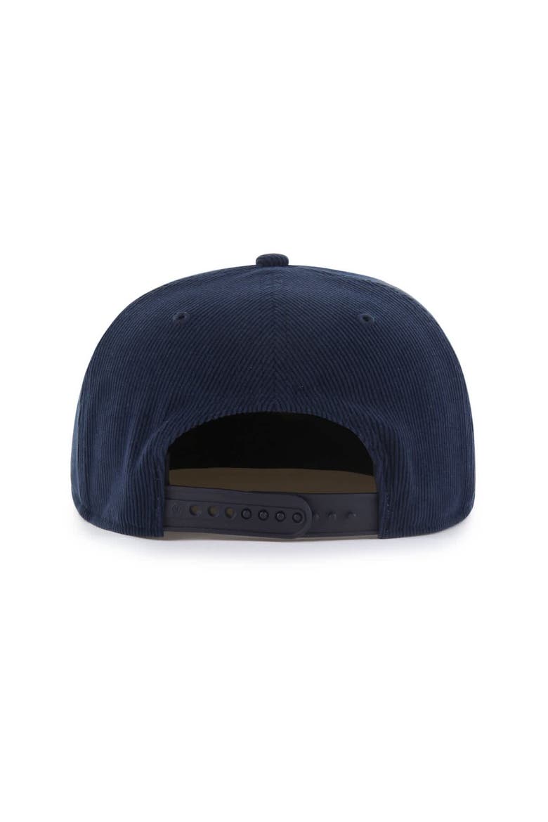 Men's '47 Navy Dallas Cowboys Whitlock Captain Corduroy Adjustable Hat, Alternate, color, Navy